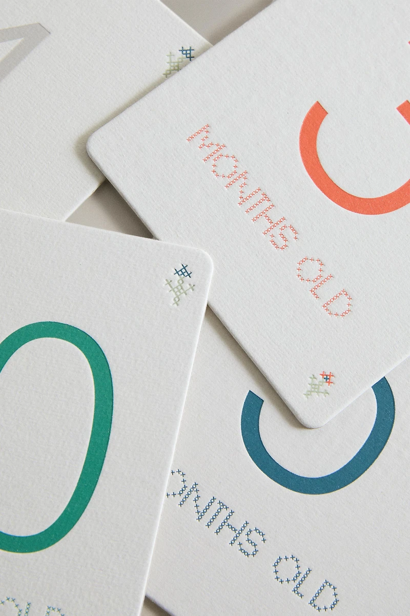BABY MONTHLY MILESTONE KIT – 12 FLOWER CARDS