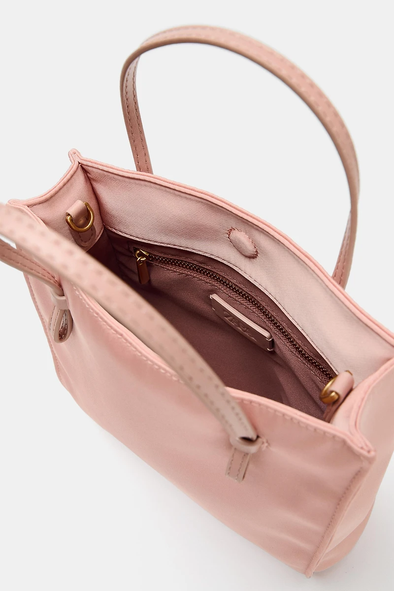 SATIN HANDBAG