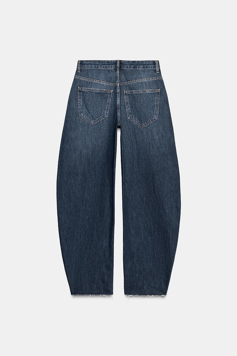 ZW COLLECTION MID-RISE BARREL JEANS