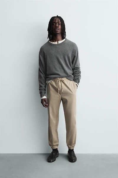 SLIM FIT JOGGER WAIST PANTS