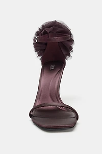 MAXI FLOWER WEDGE SANDALS