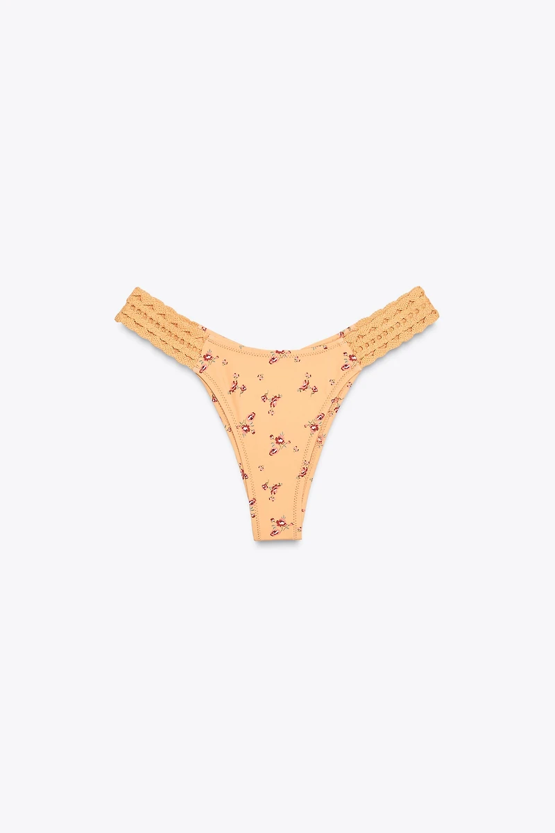 FLORAL CROCHET BIKINI BOTTOMS