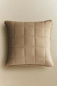REVERSIBLE FAUX SHEARLING PILLOW SHAM FOR QUILT