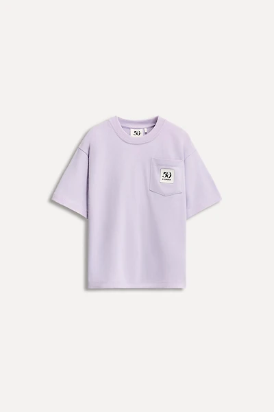 6- YEARS/ 50TH ANNIVERSARY LABEL POCKET T-SHIRT