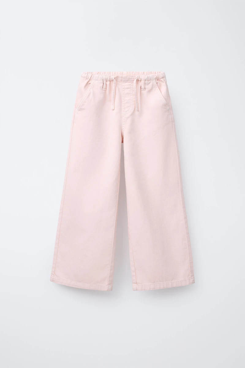 PANTALON FLUIDE À JAMBES LARGES