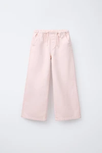 PANTALON FLUIDE À JAMBES LARGES