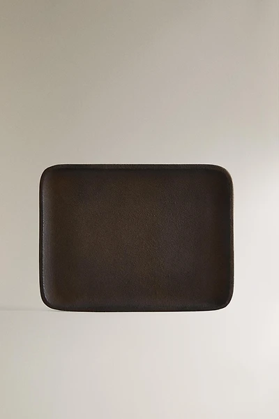 BLACK METAL TRAY