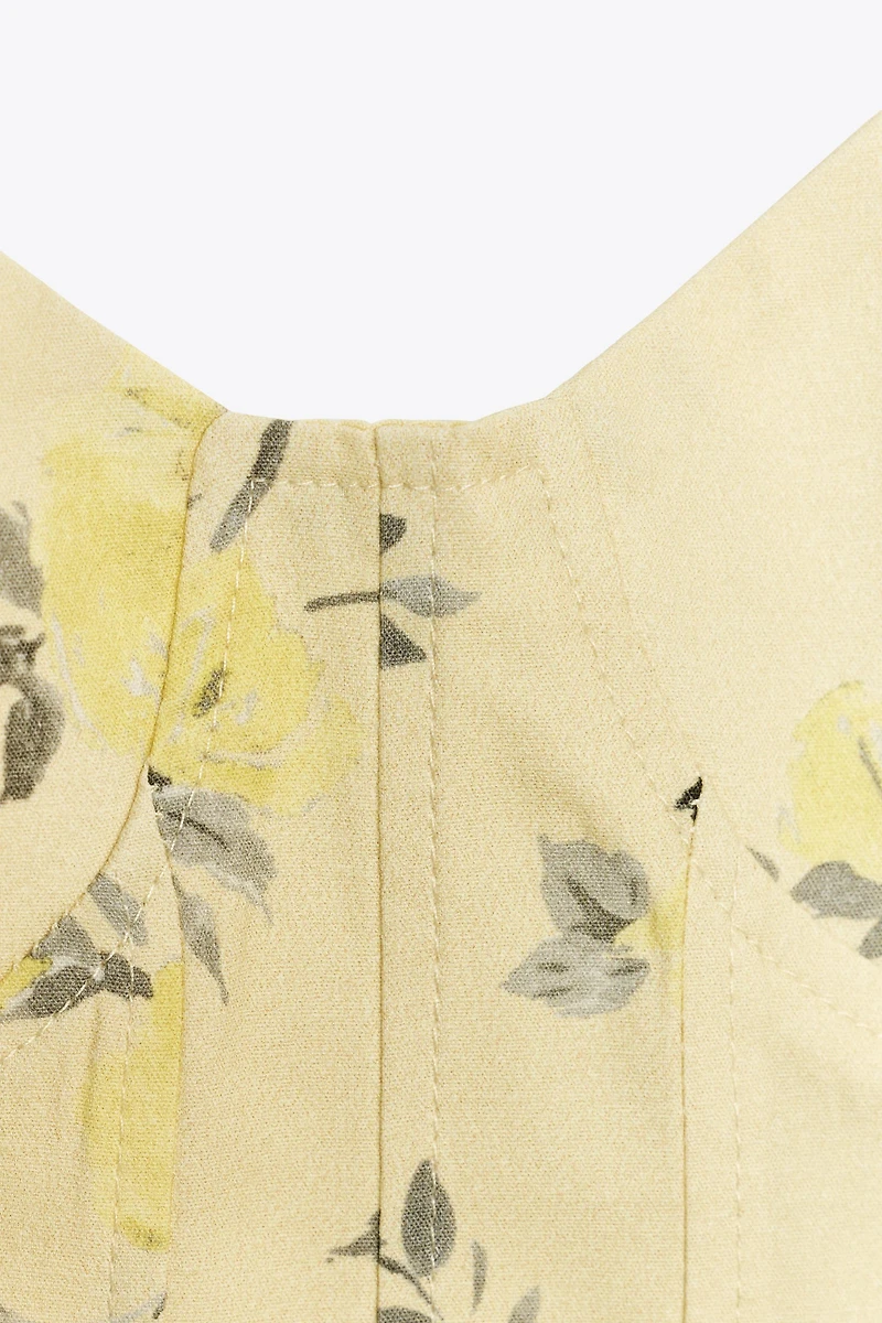 FLORAL POPLIN TOP