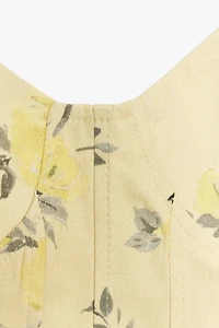 FLORAL POPLIN TOP