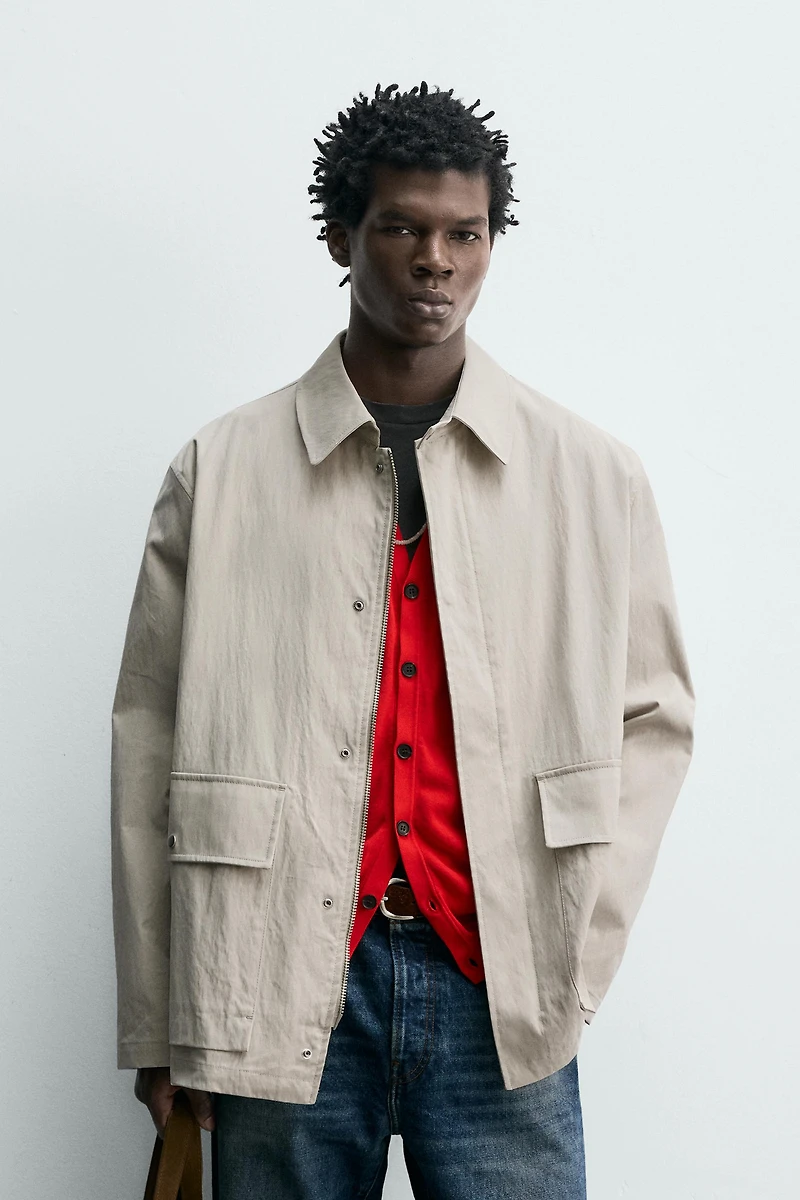 BLOUSON REGULAR FIT À POCHES