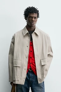 BLOUSON REGULAR FIT À POCHES