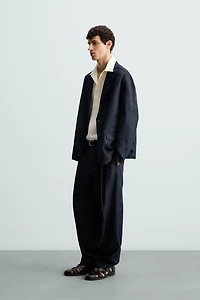 RELAXED FIT DENIM BLAZER