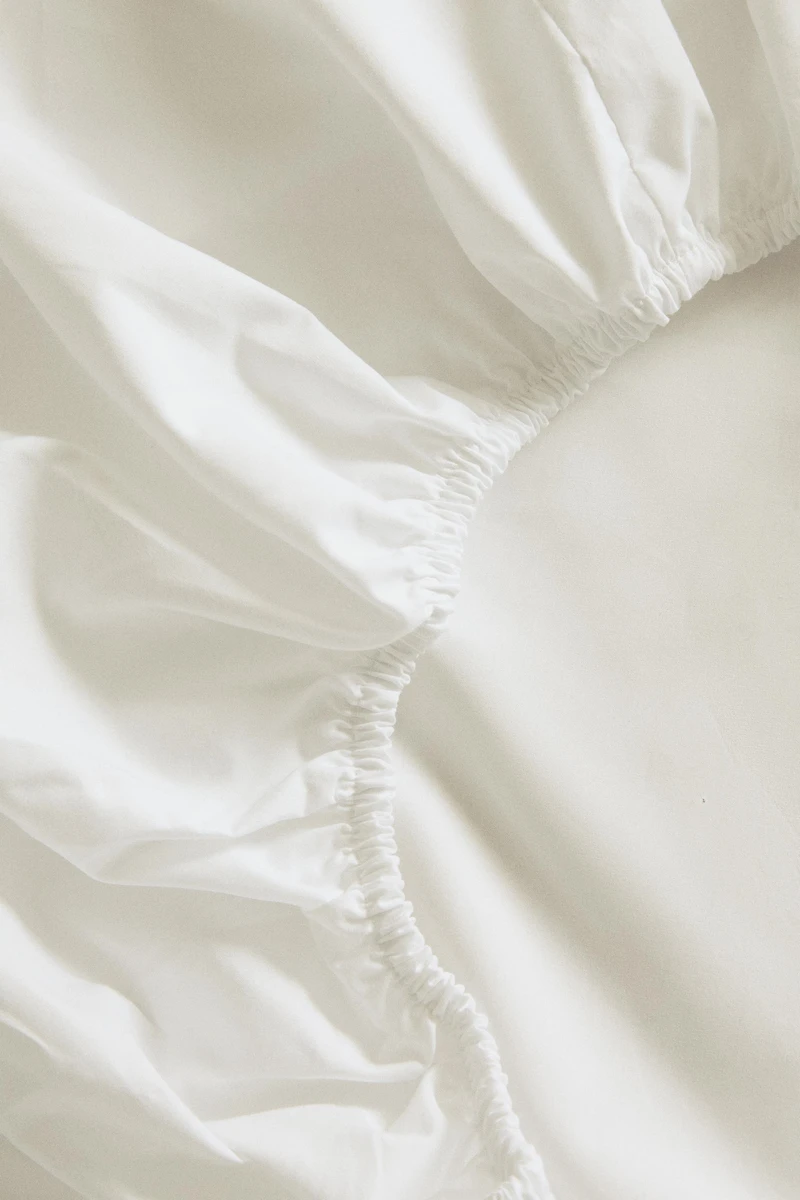 DRAP-HOUSSE PERCALE DE COTON | 40 CM HAUT (500 FILS)