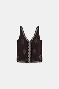 TOP BRODÉ ZW COLLECTION LIMITED EDITION