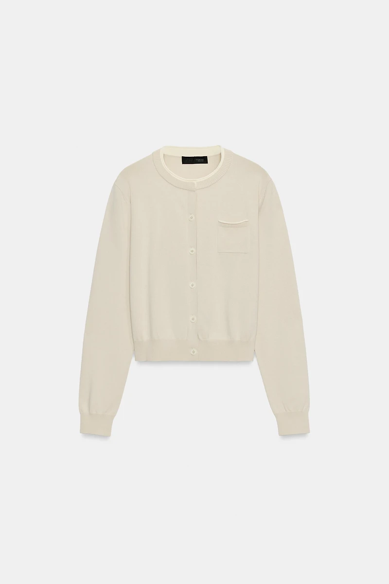 VESTE EN MAILLE BIMATIÈRE