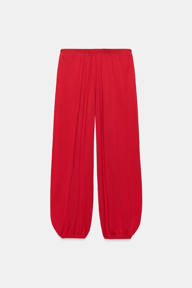 PUFFY KNIT PANTS