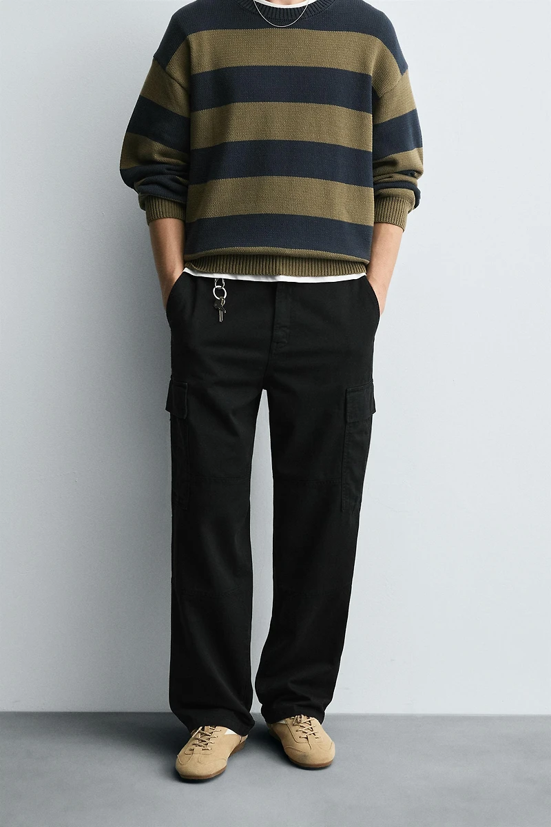 STRAIGHT FIT CARGO PANTS