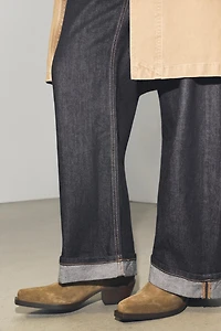 BOTTINES COW-BOY EN DAIM
