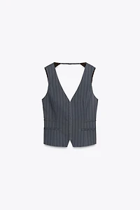 PINSTRIPE TOP VEST