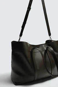 LEATHER SHOPPER BAG