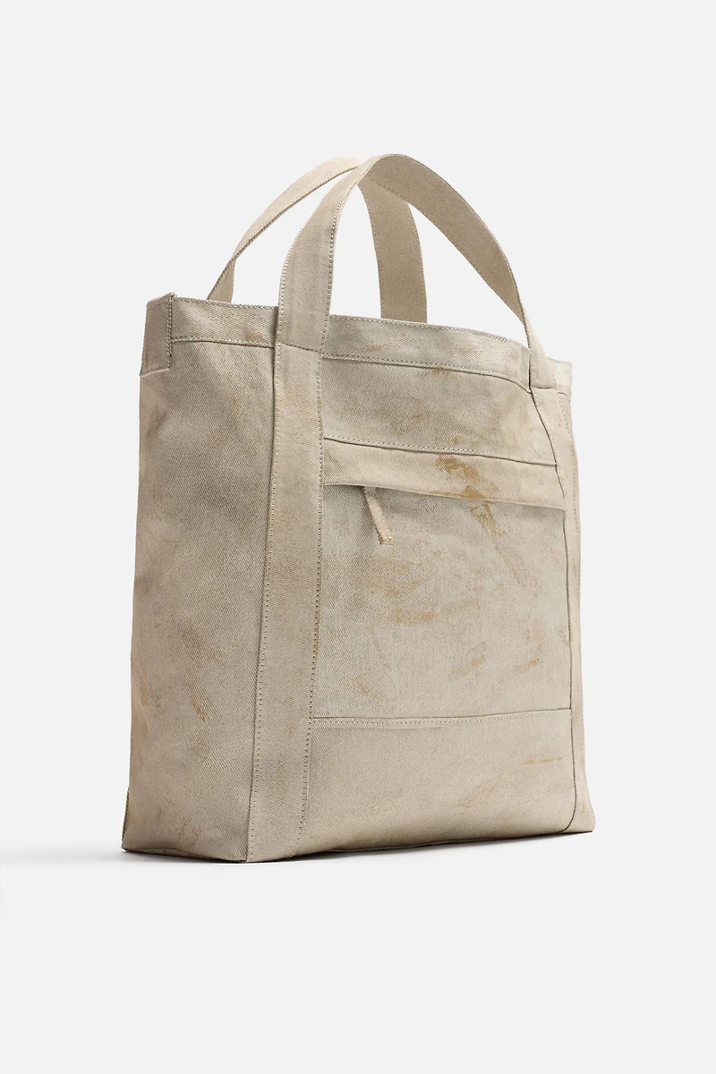 WOVEN SHOPPER BAG