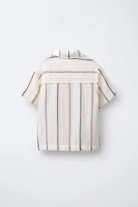 RUSTIC WOVEN STRIPE SHIRT
