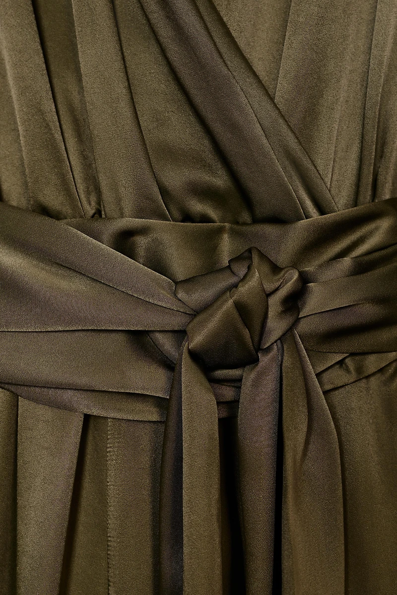 ZW COLLECTION SATIN EFFECT BLOOMER JUMPSUIT