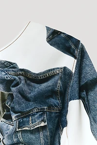 LIMITED EDITION DENIM PRINT DRESS