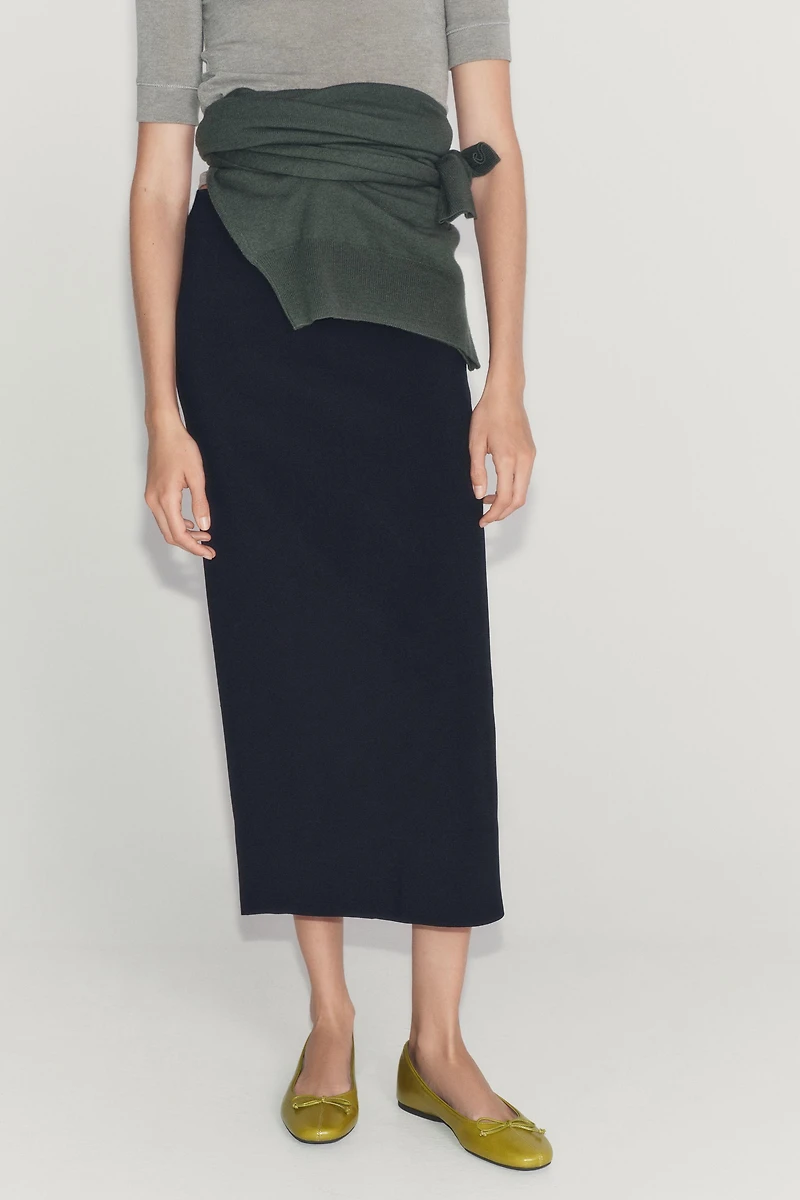 LEATHER BOW BALLET FLATS