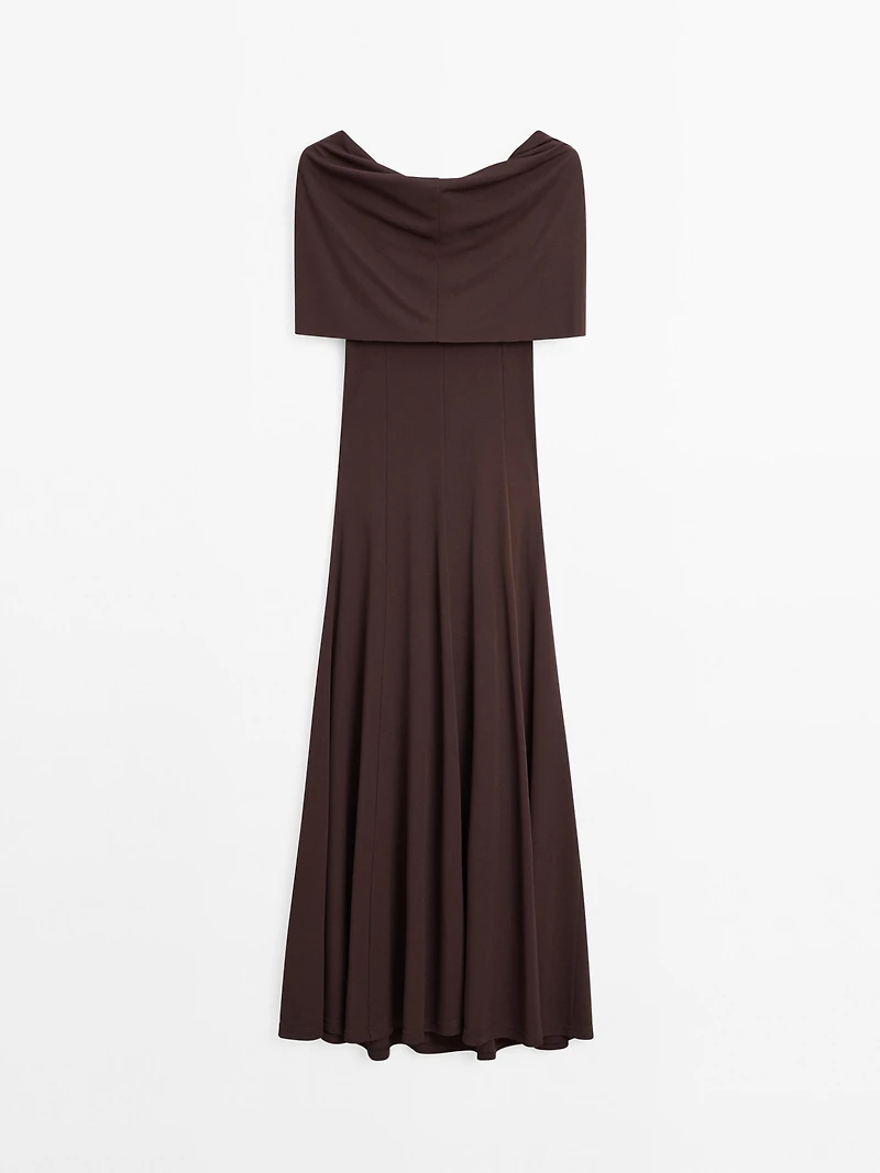 Long strapless dress