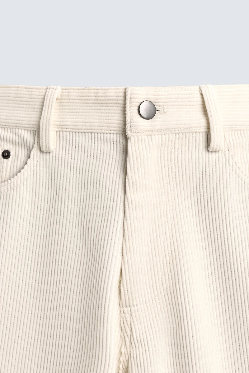 PANTALON REGULAR FIT EN VELOURS CÔTELÉ