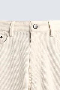 PANTALON REGULAR FIT EN VELOURS CÔTELÉ