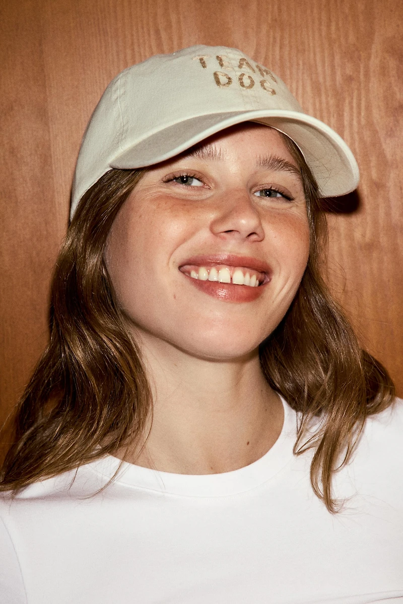 TWILL DOG TEXT CAP