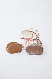 PACK OF THREE DOG HAIR CLIPS