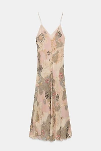 ZW COLLECTION PRINTED SLIP DRESS