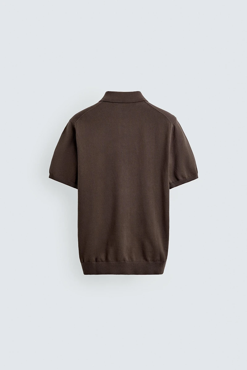 REGULAR FIT KNIT POLO SHIRT