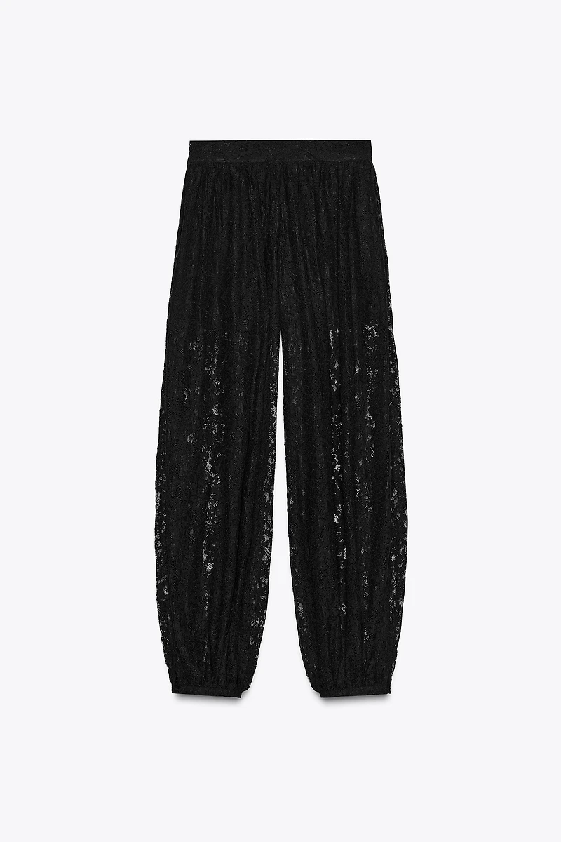ZW COLLECTION LACE BALLOON PANTS