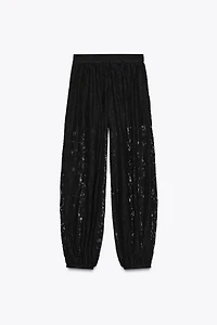 ZW COLLECTION LACE BALLOON PANTS