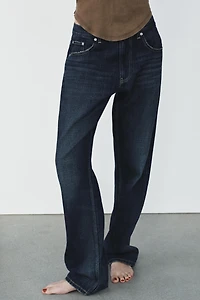 TRF LOW WAIST BAGGY TAPERED JEANS