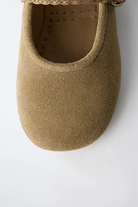 LEATHER BALLET FLATS
