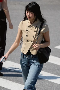 SHORT SLEEVE DOUBLE-BREASTED JACKET