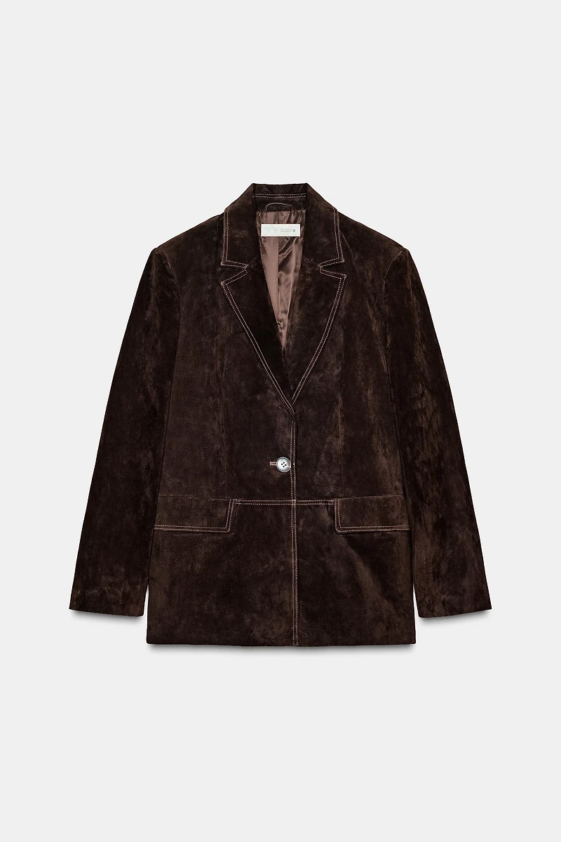 BLAZER 100 % CUIR DROIT