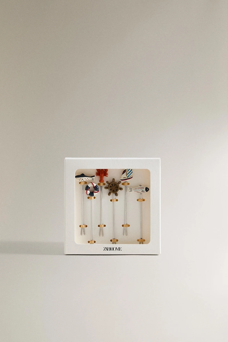 SET OF MARINE APPETIZER SKEWERS (SET OF 6)
