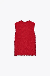 TOP EN MAILLE TEXTURÉE