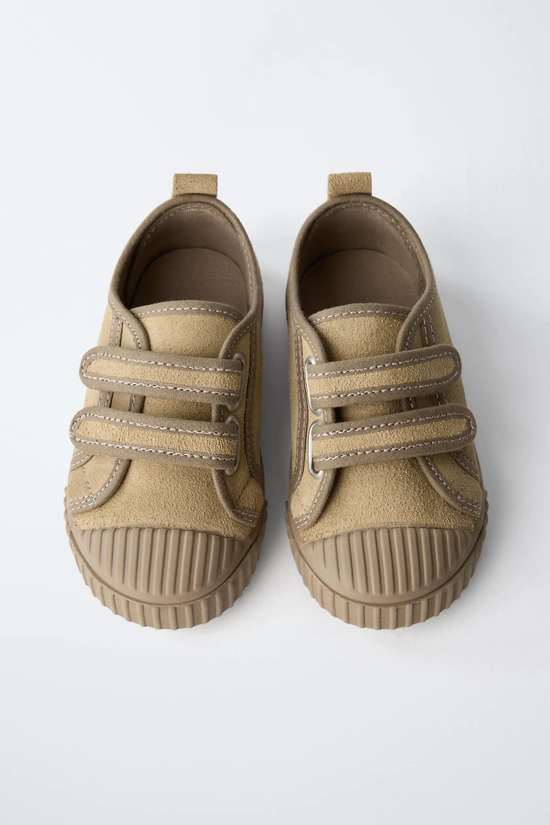 SPLIT LEATHER SNEAKERS