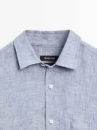 100% linen regular fit shirt