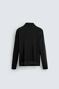 RELAXED FIT KNIT OVERSHIRT