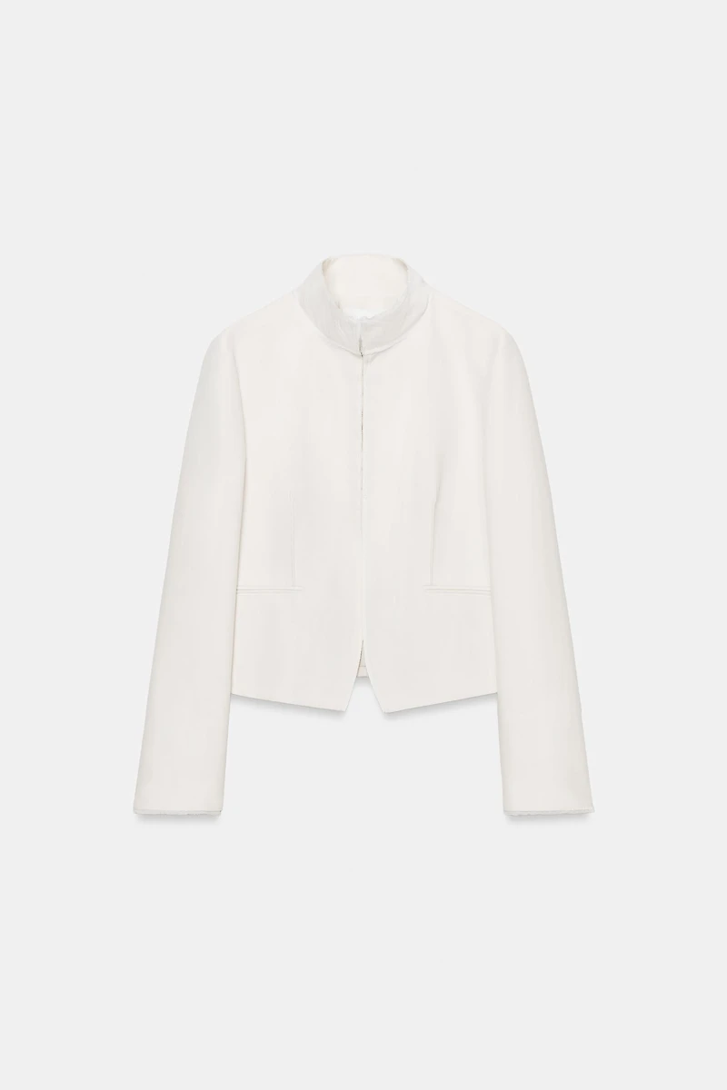 ZW COLLECTION COMBINATION TAILORED BLAZER