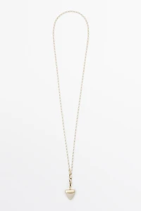 Stone tusk necklace