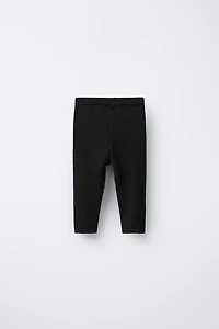 RIBBED LEGGINGS WITH BUTTONS